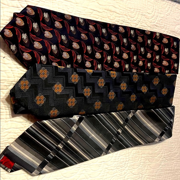 Men's Tie Set - Black with various other colors - Picture 1 of 4